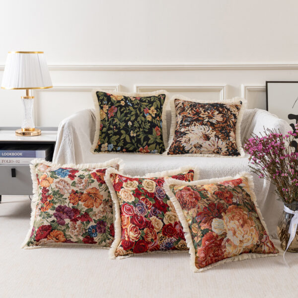 Cotton-Linen Retro Cushion Cover