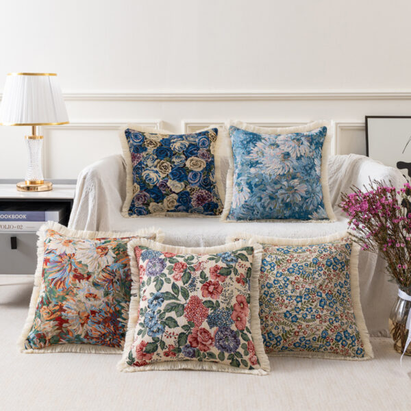 Cotton-Linen Retro Cushion Cover 2