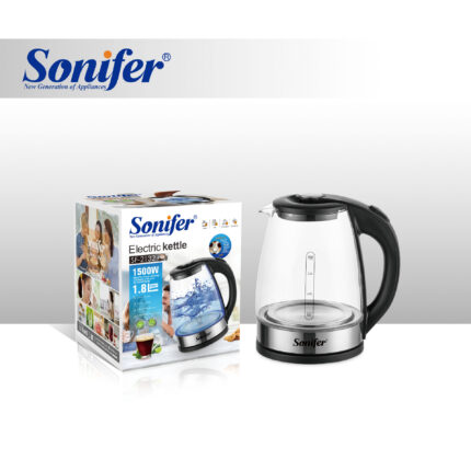 Sonifer SF-2132 1.8L Glass Stainless Steel Electric Kettle Kettle Glass Kettle